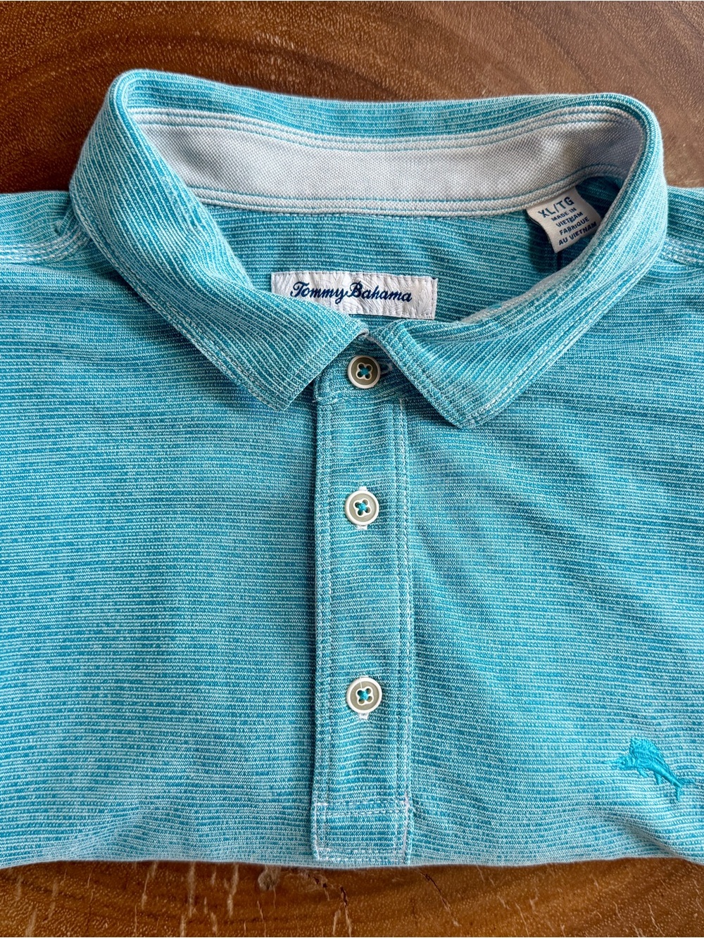 Tommy Bahama Men’s Light Turquoise Polo Shirt